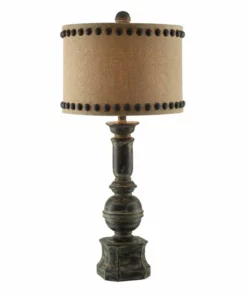 Crestview Collection Wrought Iron Baluster Table Lamps, 5-3/4 in. x 15 in. x 33-3/4 in.