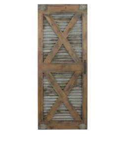 Crestview Collection Modern Farm 3 Wooden Barn Door Decor, CVTWA1459