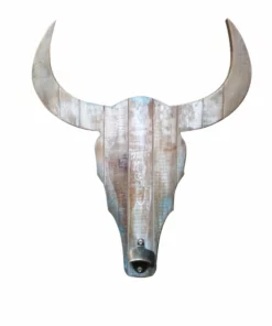 Crestview Collection 19.5 x 1.5 x 23.5 in. Horns Up Wall Decor, CVTWA1463