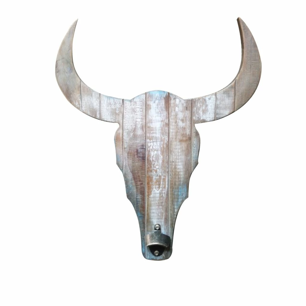 Crestview Collection 19.5 x 1.5 x 23.5 in. Horns Up Wall Decor, CVTWA1463 3 Crestview Collection 19.5 x 1.5 x 23.5 in. Horns Up Wall Decor, CVTWA1463