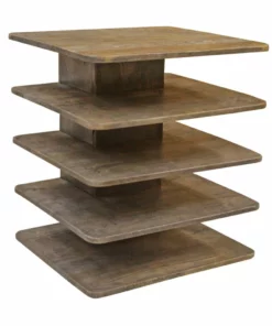 Crestview Collection Bengal Mango Wood Tiered Accent Table, CVFNR467
