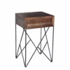 Crestview Collection Bengal Acacia Wood And Metal Accent Table, CVFNR720 -Crestview Collection Shop 1423514