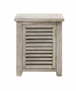 Crestview Collection Pembroke Hudson Slated End Table, CVFVR8128