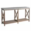 Crestview Collection Newhart Rustic Wood And Metal Console Table, CVFZR5073 -Crestview Collection Shop 1423527