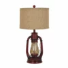 Crestview Collection Lauren Rust Finish Vintage Table Lamp, Red, CVABS965 -Crestview Collection Shop 1423540