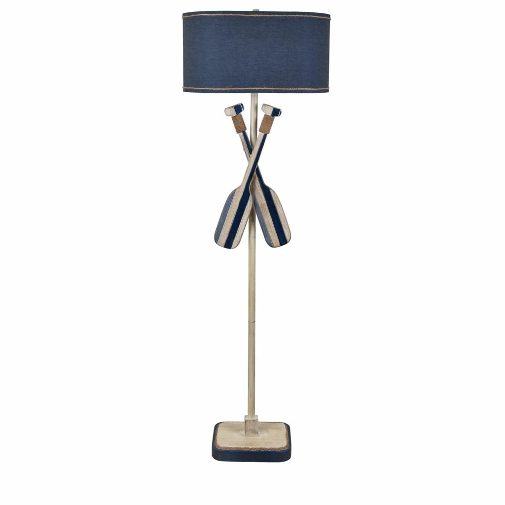 Crestview Collection Boat Oar Modern Floor Lamp, Nautical Blue, CVAVP1423 3 Crestview Collection Boat Oar Modern Floor Lamp, Nautical Blue, CVAVP1423