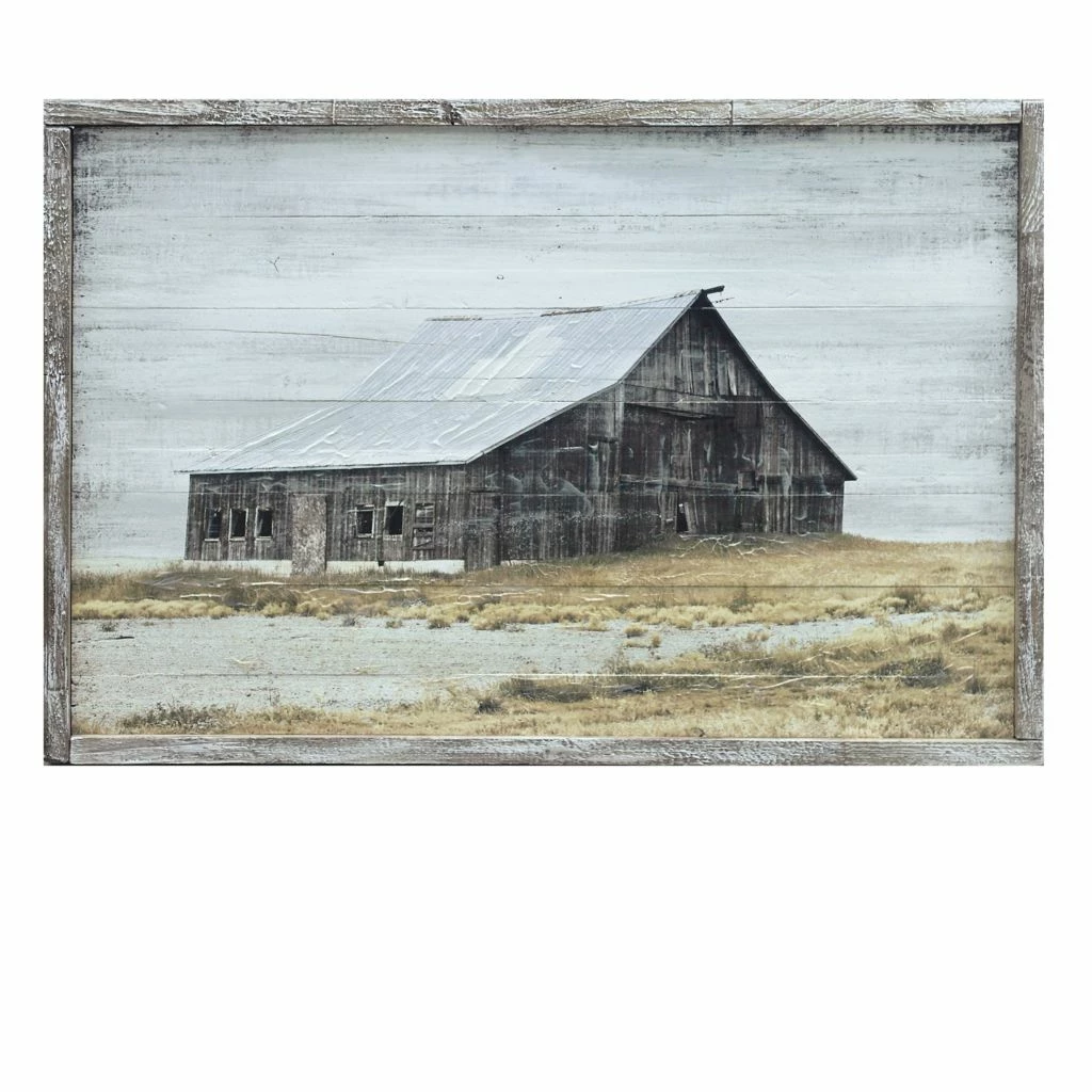 Crestview Collection Macs Barn Wood Print In Rustic Frame, 30 in. x 20 in. x 1.5 in., CVTOP2607 3 Crestview Collection Macs Barn Wood Print In Rustic Frame, 30 in. x 20 in. x 1.5 in., CVTOP2607