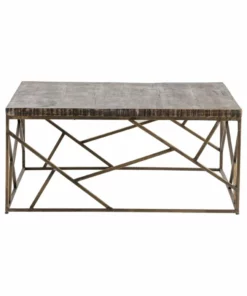 Crestview Collection Bengal Manor Crazy Cut Iron Cocktail Table, CVFNR682