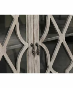 Crestview Collection Hawthorne Estate 1-Drawer 2 Door Fretwork Sideboard, CVFVR8016