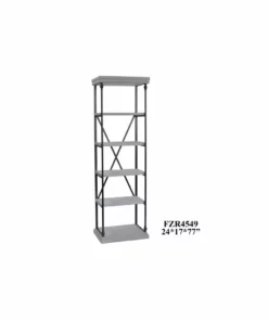Crestview Collection Hanover Metal and Wood Etagere Bookcase, CVFZR4549 -Crestview Collection Shop 1667828 A1