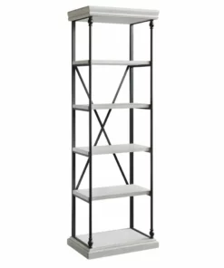 Crestview Collection Hanover Metal and Wood Etagere Bookcase, CVFZR4549 -Crestview Collection Shop 1667828 A2