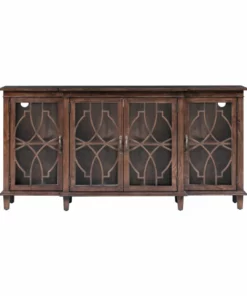 Crestview Collection Hawthorne Estate 4-Door Breakfront Sideboard, CVFVR8002