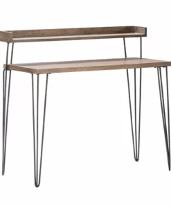 Crestview Collection Cody 2-Tier Wood and Metal Desk, CVFZR4580 8 Crestview Collection Cody 2-Tier Wood and Metal Desk, CVFZR4580 -Crestview Collection Shop 1667851 A1