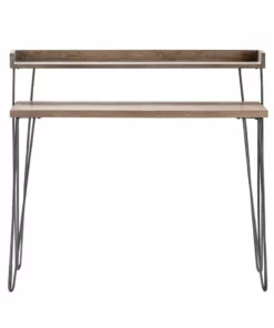 Crestview Collection Cody 2-Tier Wood and Metal Desk, CVFZR4580 9 Crestview Collection Cody 2-Tier Wood and Metal Desk, CVFZR4580 -Crestview Collection Shop 1667851 A2