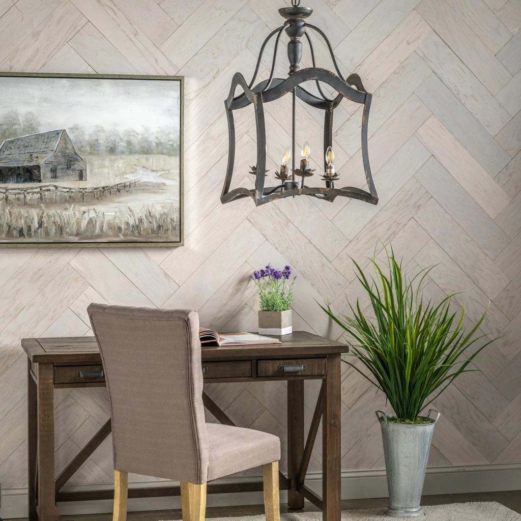 Crestview Collection La Roux 4-Light Chandelier, CVPDA007 4 Crestview Collection La Roux 4-Light Chandelier, CVPDA007 - Image 2