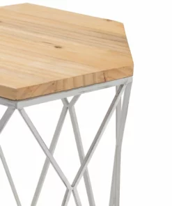 Crestview Collection St. Augustine Metal and Wood Tables, Set of 2, CVFNR5019 -Crestview Collection Shop 1678322 A3