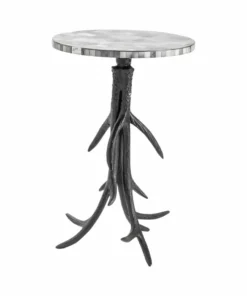 Crestview Collection Antelope Metal Antler Accent Table, CVFNR5059