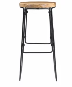 Crestview Collection Grayson Round Barstool, CVFNR5075