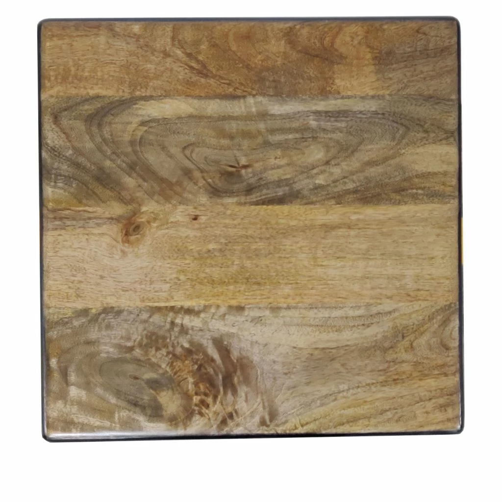 Crestview Collection Brandon Mango Wood and Black Metal Bar Stool, 16 x 16 x 30 in., CVFNR5077 3 Crestview Collection Brandon Mango Wood and Black Metal Bar Stool, 16 x 16 x 30 in., CVFNR5077