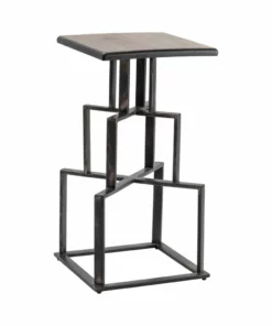 Crestview Collection Brandon Mango Wood and Black Metal Bar Stool, 16 x 16 x 30 in., CVFNR5077 8 Crestview Collection Brandon Mango Wood and Black Metal Bar Stool, 16 x 16 x 30 in., CVFNR5077 -Crestview Collection Shop 1678368 A2