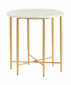 Crestview Collection Katherine Round Accent Table, CVFNR5080