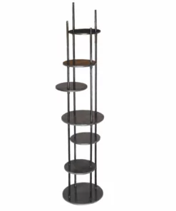 Crestview Collection Graham Multiple Round Shelf Etagere, CVFNR5099