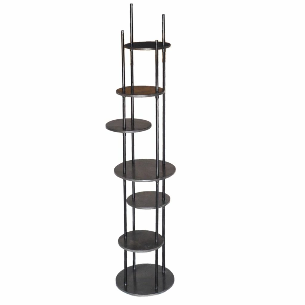 Crestview Collection Graham Multiple Round Shelf Etagere, CVFNR5099 3 Crestview Collection Graham Multiple Round Shelf Etagere, CVFNR5099