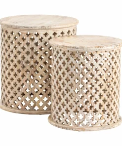 Crestview Collection Midland Round End Tables, CVFNR5102