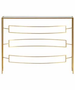 Crestview Collection Melrose Narrow Metal Console Table, 40 x 10 x 31 in., CVFNR957