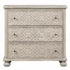 Crestview Collection Hawthorne Estate 3-Drawer Fretwork Pattern Chest, 38 x 15 x 36 in., CVFVR8010 -Crestview Collection Shop 1678414