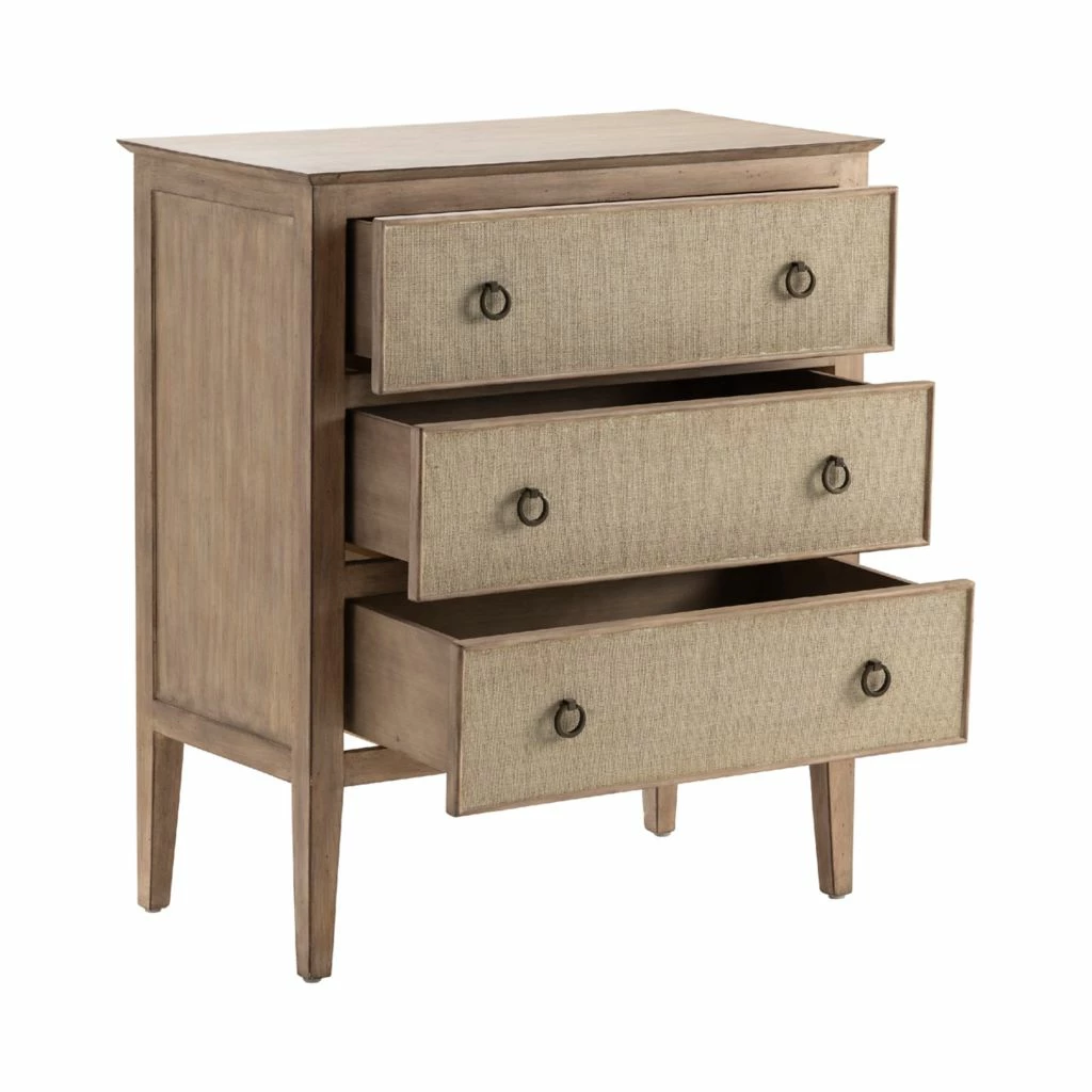 Crestview Collection Hawthorne Estate 3 Linen Drawer Chest in a Sand Finish, 32 x 18 x 37 in., CVFVR8050 6 Crestview Collection Hawthorne Estate 3 Linen Drawer Chest in a Sand Finish, 32 x 18 x 37 in., CVFVR8050 - Image 4
