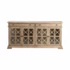 Crestview Collection Hawthorne Estate 2 Drawer 4 Door Fretwork Sideboard Brushed Wheat Finish, CVFVR8052 2 Crestview Collection Hawthorne Estate 2 Drawer 4 Door Fretwork Sideboard Brushed Wheat Finish, CVFVR8052 -Crestview Collection Shop 1678421