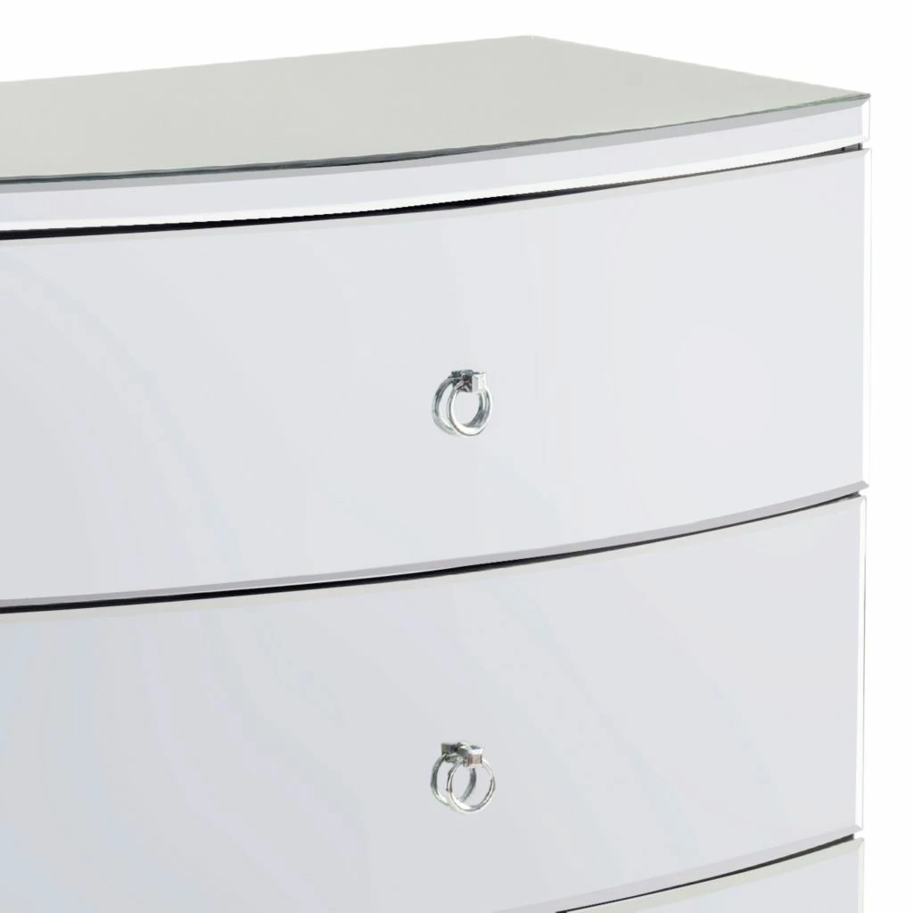 Crestview Collection Millenium Bent Mirror 3 Drawer Chest, CVFZR1825 5 Crestview Collection Millenium Bent Mirror 3 Drawer Chest, CVFZR1825 - Image 3