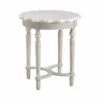Crestview Collection Pembroke Turned Leg Chalk Scalloped Accent Table, CVFZR3530 1 Crestview Collection Pembroke Turned Leg Chalk Scalloped Accent Table, CVFZR3530 -Crestview Collection Shop 1678489