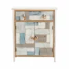 Crestview Collection South Shore Multi Color Nautical Patchwork 1 Drawer, 2 Door Cabinet, CVFZR3566 1 Crestview Collection South Shore Multi Color Nautical Patchwork 1 Drawer, 2 Door Cabinet, CVFZR3566 -Crestview Collection Shop 1678495