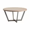 Crestview Collection Tremont Slanted Metal and Wood Round Cocktail Table, CVFZR4545 -Crestview Collection Shop 1678519