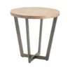 Crestview Collection Tremont Slanted Metal and Wood Round End Table, CVFZR4546 1 Crestview Collection Tremont Slanted Metal and Wood Round End Table, CVFZR4546 -Crestview Collection Shop 1678520