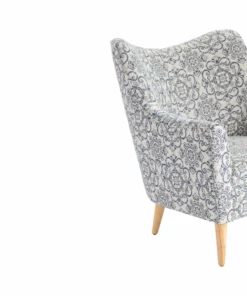 Crestview Collection Huntington Upholstered Blue Pattern Shaped Back Arm Chair, CVFZR5003 9 Crestview Collection Huntington Upholstered Blue Pattern Shaped Back Arm Chair, CVFZR5003 -Crestview Collection Shop 1678532 A3