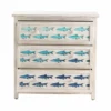 Crestview Collection 3 Drawer White Wash Chest with Gradient Blue Swimming Fish, CVFZR5075 2 Crestview Collection 3 Drawer White Wash Chest with Gradient Blue Swimming Fish, CVFZR5075 -Crestview Collection Shop 1678544