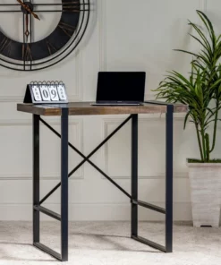 Crestview Collection Josie Standing Wood and Metal Desk, EVFNR1149 -Crestview Collection Shop 1678595 A5