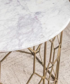 Crestview Collection Mariah Marble and Metal Coffee Table, EVFNR1145 -Crestview Collection Shop 1678601 A3