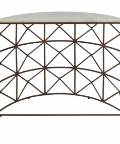 Crestview Collection Raina Marble and Metal Half Round Console, EVFNR1146 9 Crestview Collection Raina Marble and Metal Half Round Console, EVFNR1146 -Crestview Collection Shop 1678602 A1