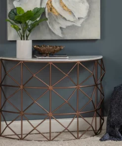 Crestview Collection Raina Marble and Metal Half Round Console, EVFNR1146 11 Crestview Collection Raina Marble and Metal Half Round Console, EVFNR1146 -Crestview Collection Shop 1678602 A3
