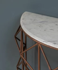 Crestview Collection Raina Marble and Metal Half Round Console, EVFNR1146 12 Crestview Collection Raina Marble and Metal Half Round Console, EVFNR1146 -Crestview Collection Shop 1678602 A4