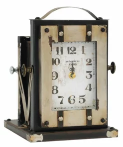 Crestview Collection Time Flash Vintage Metal Clock, CVTCK1087