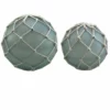 Crestview Collection Fisher Buoy Decorations Wrapped with Bleached Rope, Set of 2 -Crestview Collection Shop 1712787