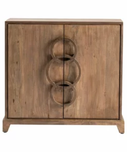 Crestview Collection Bengal Manor Double Door 3-Ring Cabinet, CVFNR661