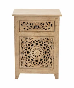Crestview Collection Bengal Manor Distressed Grey Accent Cabinet, CVFNR719