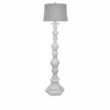 Crestview Collection Distressed Resin Floor Lamp with Gray Linen Shade -Crestview Collection Shop 1712861