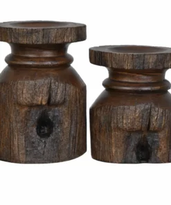 Crestview Collection Barn Post Candleholders